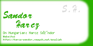 sandor harcz business card